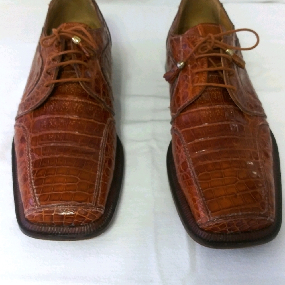 David Eden Genuine Crocodile Skin